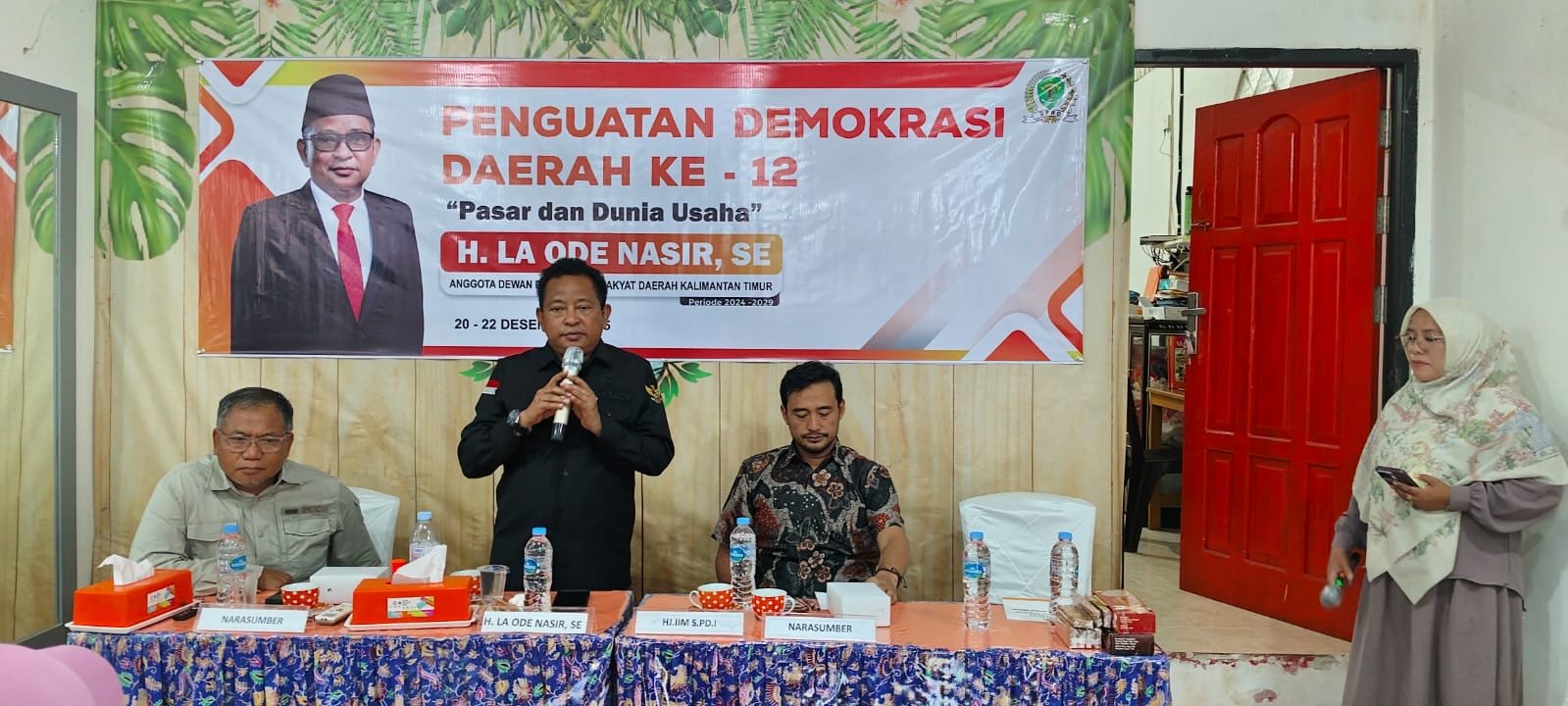 La Ode Nasir Tegaskan Demokrasi Ekonomi, Pasar dan UMKM Jadi Pilar Kedaulatan Daerah